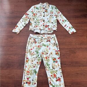 Disney Alice Through the Looking Glass Floral Jacket & Pants Set